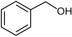 Structuurformule van benzylalcohol