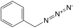 Structuurformule van benzylazide
