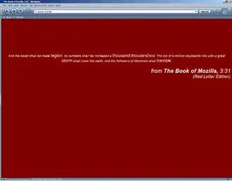 Book of Mozilla in Beonex