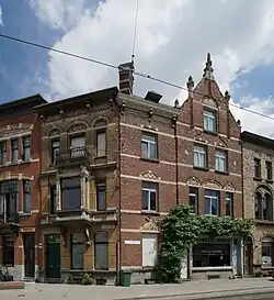 Berchem, Waterloostraat 65 (links) en Guldenvliesstraat 60 (rechts) (1903).