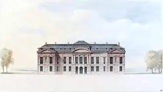 Het kasteel in 1860
