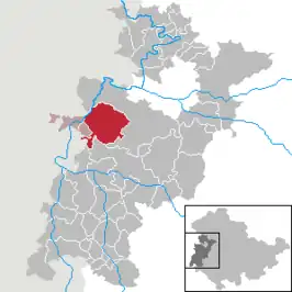 Kaart van Berka/Werra