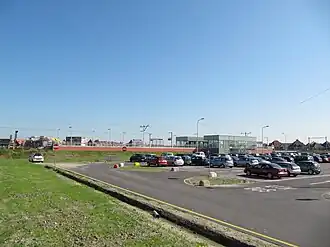 Het station en P&R in 2011