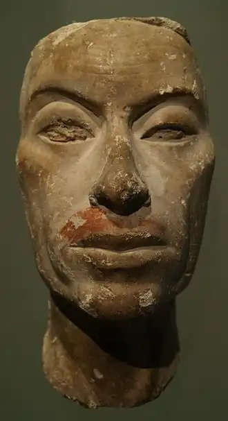 Studie portret van een man, mogelijk farao Eje Altes Museum