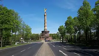 De Siegessäule in Großer Tiergarten