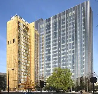 De hoofdzetel van Axel Springer SE in Berlijn