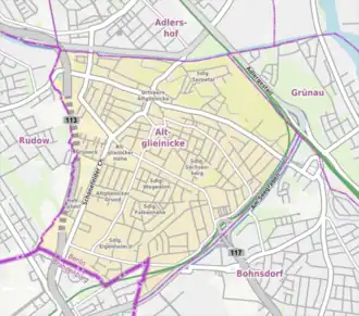 Kaart van Altglienicke