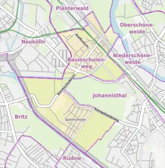 Kaart van Baumschulenweg