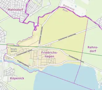 Kaart van Friedrichshagen