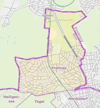 Kaart van Frohnau