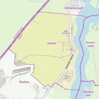Kaart van Gatow