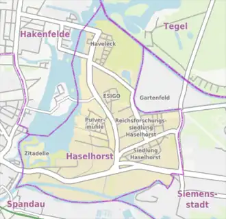 Kaart van Haselhorst