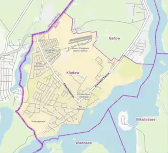 Kaart van Kladow