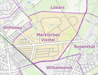 Kaart van Märkisches Viertel