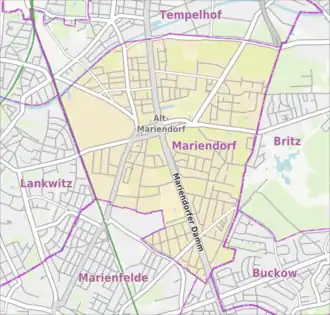 Kaart van Mariendorf