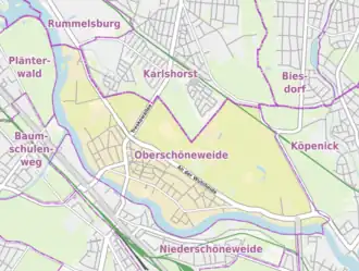 Kaart van Oberschöneweide