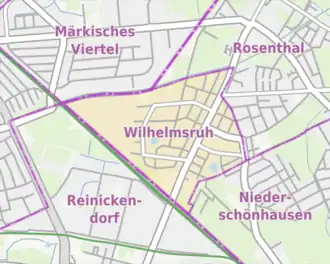 Kaart van Wilhelmsruh