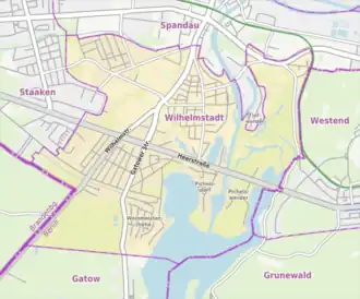 Kaart van Wilhelmstadt