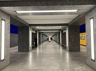 Het station tijdens de openingsrit in juli 2021