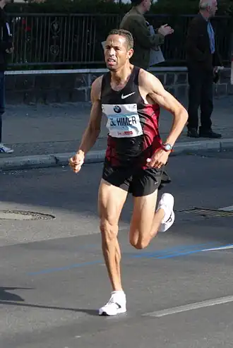El Himer bij de Marathon Berlijn 2011