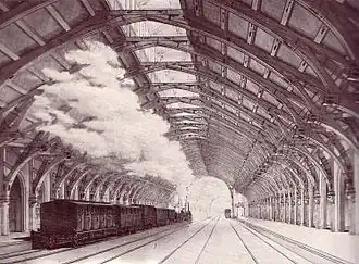 De houten overkapping