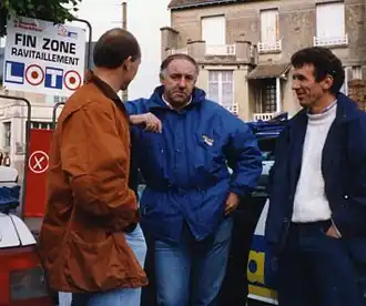 Bernard Quilfen, in het midden, tijdens Parijs-Tours