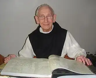 Michel de Give op zijn 96e verjaardag in 2009