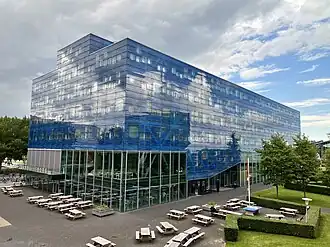 De Bernoulliborg in 2022, gezien van het Energy Academy Europe