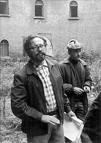 Bert Struys tijdens regie van Kapitein Zeppos