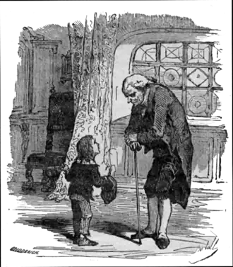 De jongen bezoekt de oude man, Bertall