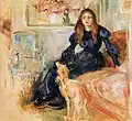 Berthe Morisot: Meisje met greyhound (1893)