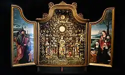 Besloten hofje met H. Elisabeth, Ursula en Catharina