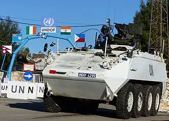 Het UNDOF-kamp bij Faouar in de Golanhoogten.