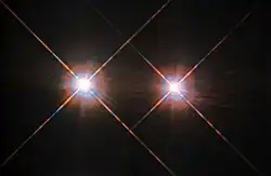 Alpha Centauri A en B (Ruimtetelescoop Hubble)