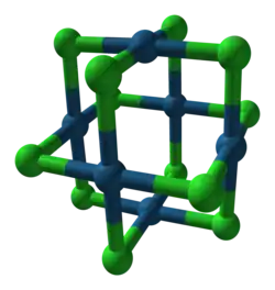 Kristalstructuur van β-platina(II)chloride[1]