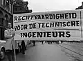 Nationale betoging van ingenieurs en studenten- ingenieur van het Hoger Technisch Onderwijs te Brussel, 26 april 1969