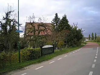 Beusichemseweg gezien vanuit 't Goy richting Houten