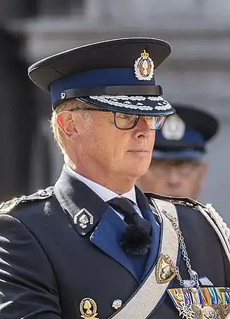 Hans Leijtens als commandant van de Koninklijke Marechaussee (2019)
