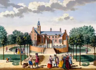 Tekening van Adrichem door Hendrik de Leth, eerste kwart 18e eeuw