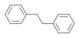 Structuurformule van 1,2-difenylethaan