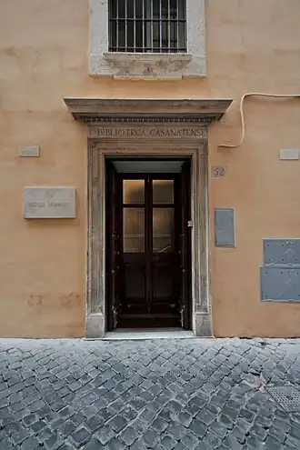 ingang Biblioteca Casanatense