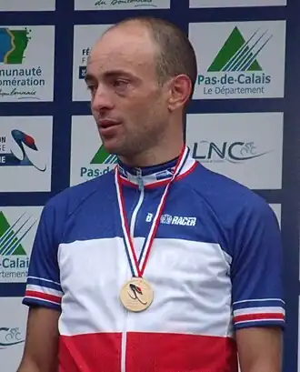 Freddy Bichot tijdens het Franse wegkampioenschap 2011