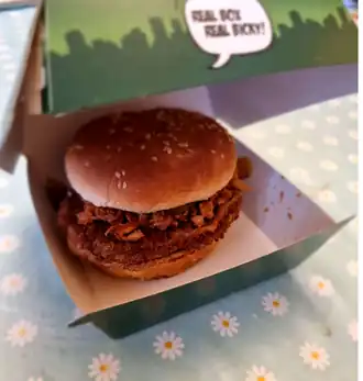 Bicky Burger in meeneemkarton