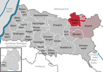 Kaart van Biederbach