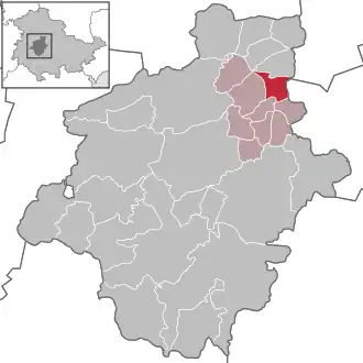 Kaart van Bienstädt