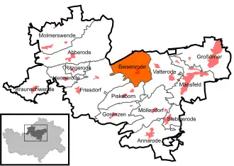 Kaart van Biesenrode