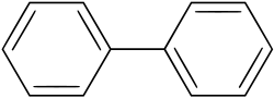 Structuurformule van bifenyl