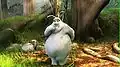 Big Buck Bunny in het bos