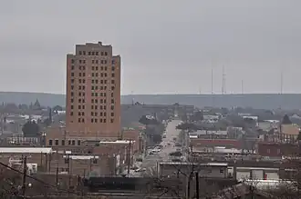 het Settles Hotel in Big Spring