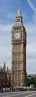 Elizabeth Tower, voorheen Clock Tower, met Big Ben